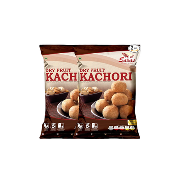 Saras Dryfruit Kachori 200g Pack of 2 – Indian Snack with Nut Filling